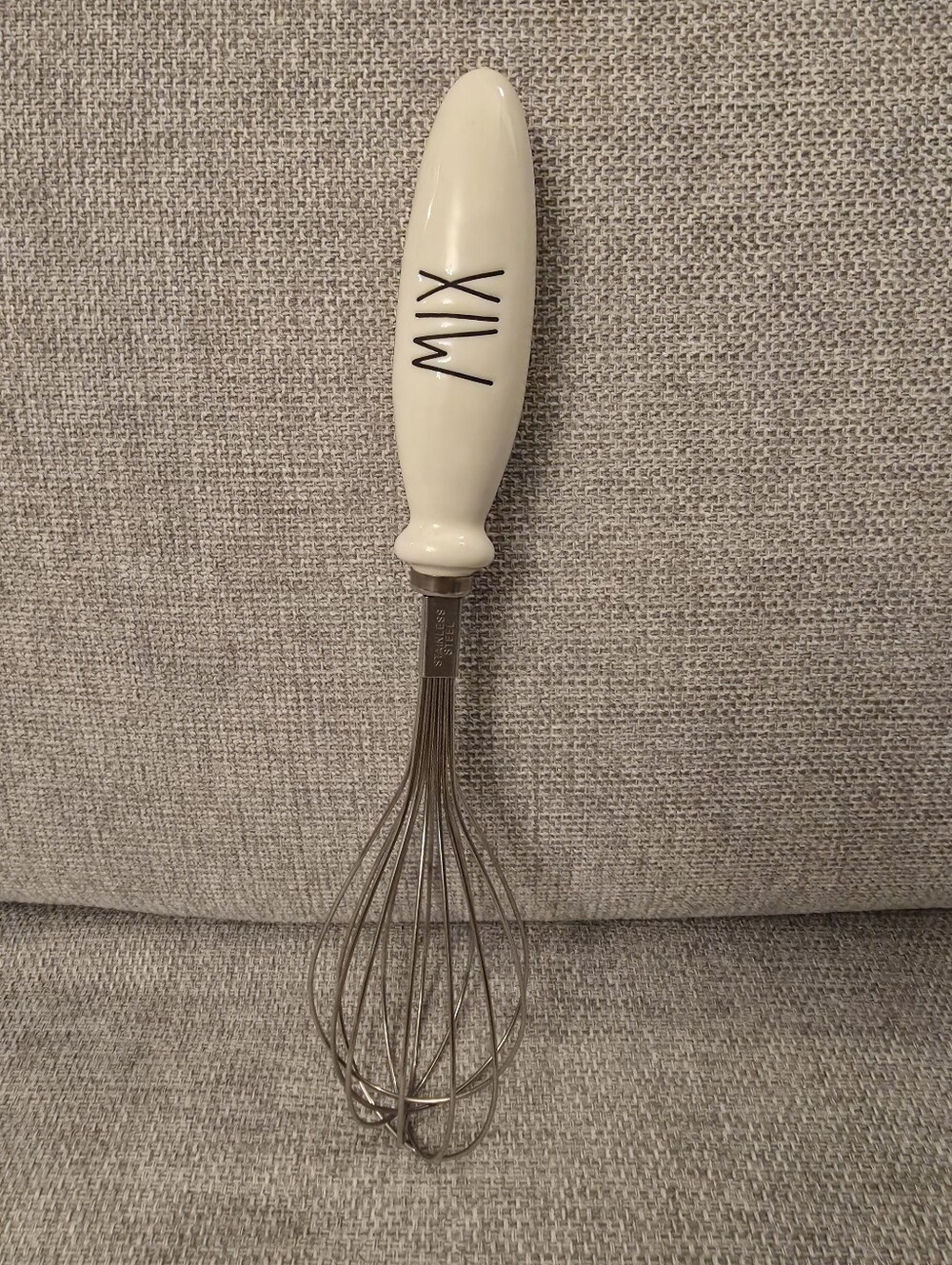 Rae Dunn Cream Ceramic Handle Whisk